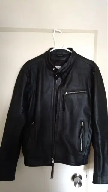 카우 가죽 싱글 라이더 자켓