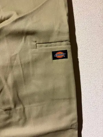 Dickies 워크 팬츠 카키 더블니