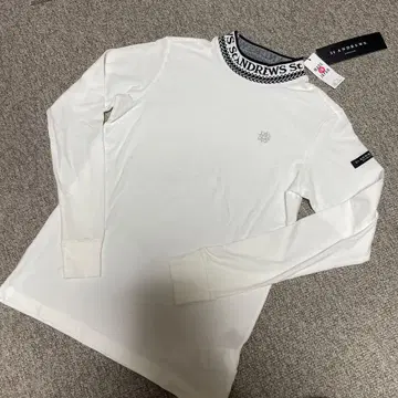 세인트 앤드류스 하이넥 셔츠 화이트