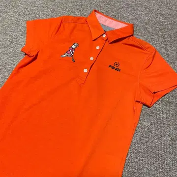 PING 오렌지 피케 셔츠 여성용