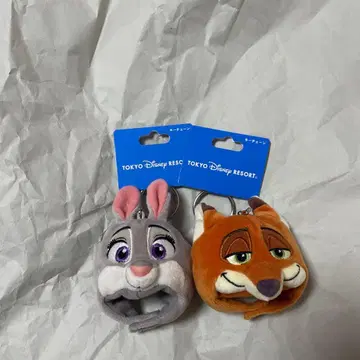디즈니 리조트 주토피아 팬캡 키체인 세트