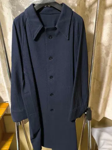 새상품 샘플 ka na ta 네이비 스텐카라 코트