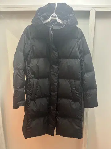 무인양품 발수 다운 코트 블랙 L 클리닝 완료