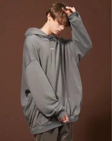 ADRER 사과 자수 빅 후드티 M