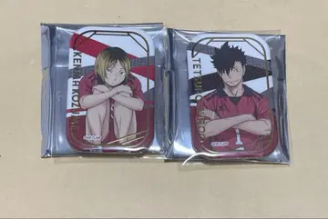 하이큐 스퀘어 캔뱃지 오스와리 세븐넷 한정판 코즈메 켄마 쿠로오 테츠로