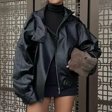 인기 페이크 가죽 자켓