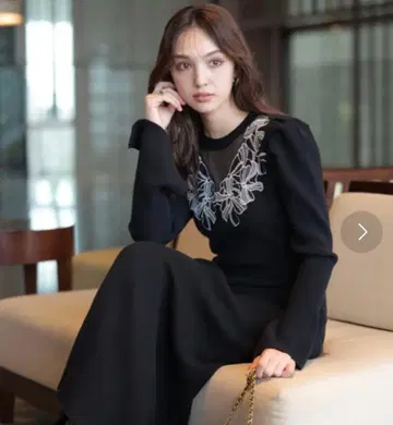 Rirandture 데콜테 리본 도킹 원피스