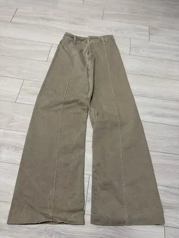 ZARA 하이웨스트 데님 베이지 34