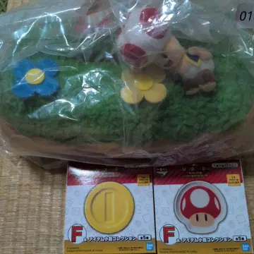 [ 새상품 ] 제일복권 슈퍼 마리오 B상 키노피오 티슈 케이스 덤 포함