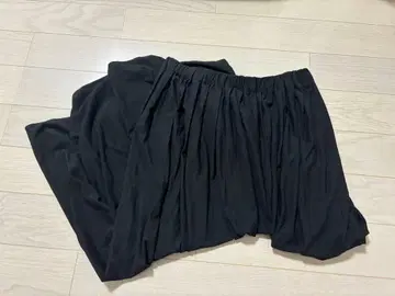 블랙 롱 스커트 L 사이즈 MUJI