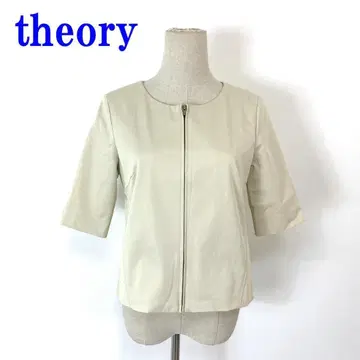 띠어리 5부 소매 자켓 베이지 면 폴리우레탄 4 C3961