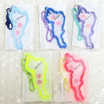 [ 당일 발송 ] 비와코 키링 졸졸 발바닥 5색 컴플리트 세트