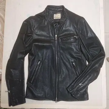 HAMNETT 블랙 가죽 블루종 L