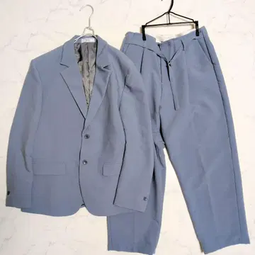 수트 셋업 캐주얼 싱글 2B 스트레치 블루 계열 L