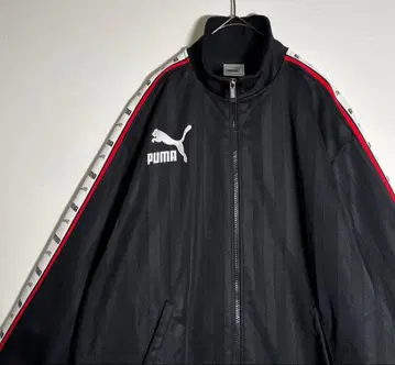 푸마 자수 로고 백 프린트 로고 트랙 자켓