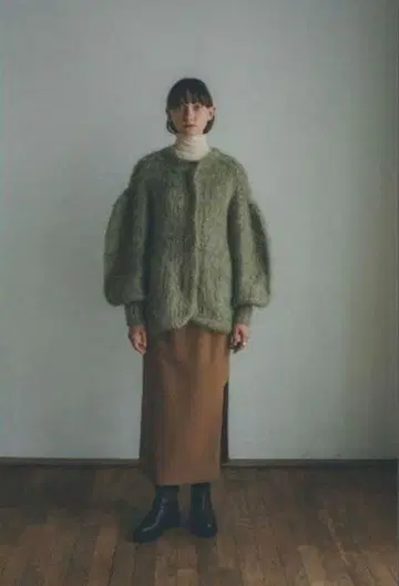 CLANE 모헤어 샤기 니트 가디건 사이즈 1