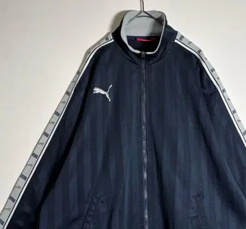 푸마 자수 로고 백 프린트 로고 트랙 자켓