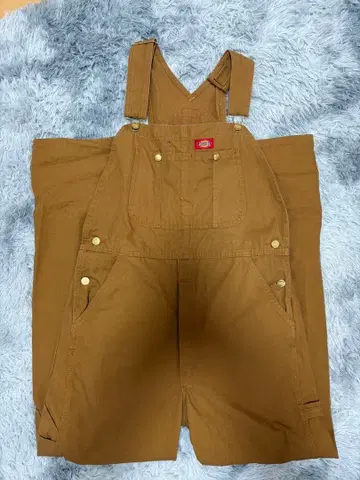 Dickies 오버롤 브라운