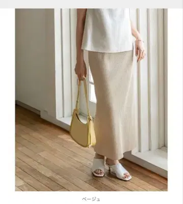 NOBLE 골지 타이트 스커트 38