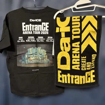 Da-iCE EntranCE TOUR 티셔츠 M & 타월