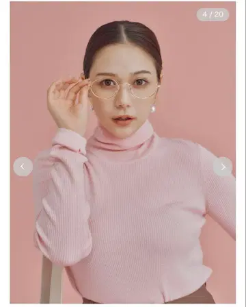 미라 오웬 터틀넥 리브 니트 풀오버