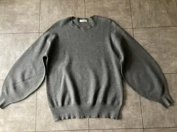 ReNAVE 그레이 니트 스웨터 긴팔