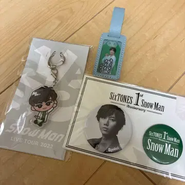 Snow Man 아베 료헤이 스노치루 아크릴 키링 배지 세트