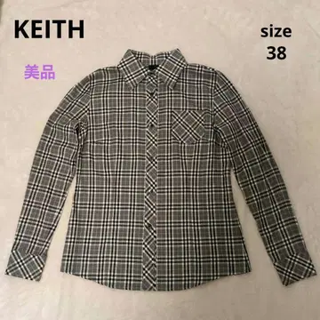 새상품급 KEITH 키이스 체크 블라우스 38