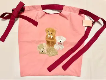 로즈 티아라 토이 푸들 자수 에코백 미사용 새상품 백