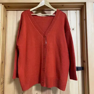 PAGE BOY 오렌지 가디건 사이즈 F