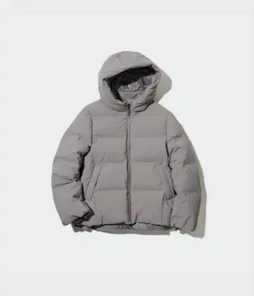 유니클로 심리스 다운 후드티 L 사이즈