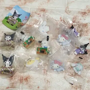 산리오 가챠 모음 종이상자 워치 등 키티 쿠로미 포차코