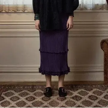 kwotias YABANE pleats skirt/purple F