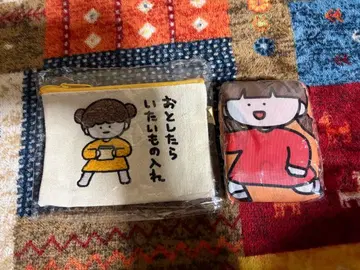 사카모토 코노미 토트백 복슬복슬 자수 파우치 세트 3