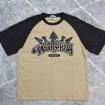 9090 Wudge Boy 티셔츠 M 사이즈 베이지/블랙