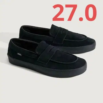 VANS 스케이트 로퍼 스웨이드 블랙 27.0