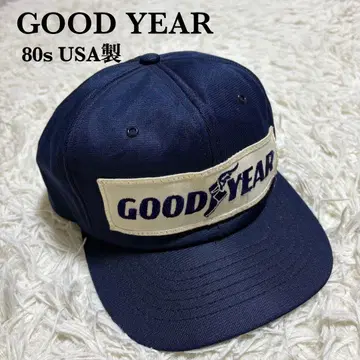 80s GOOD YEAR 트래커 캡 USA 네이비 빈티지
