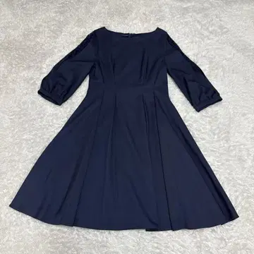 아사쿠라 파티 드레스 드레스 원피스 네이비 소매 레이스