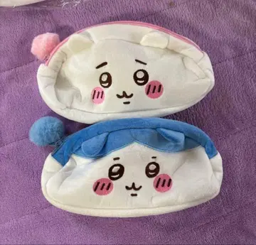 새상품 하치와레 2세트 얼굴 파우치