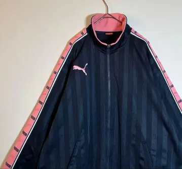 푸마 자수 로고 백 프린트 로고 트랙 자켓