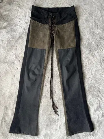 ifsixwasnine 레이스업 부츠컷 데님 팬츠