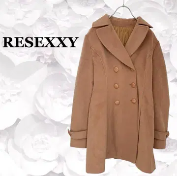 새상품급 [리젝시] 체스터 코트 피코트 [M] 브라운 더블 귀여운