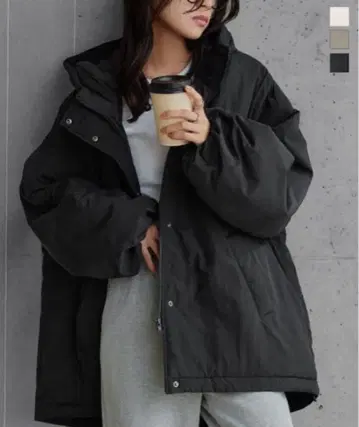 고베 레터스 몬스터 후드티 충전솜 블루종 아우터