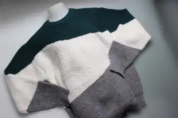 새상품 다케오 키쿠치 THE SHOP 스웨터 니트 풀오버 M 그린