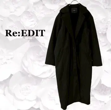 [ 리에디 ] 보아 롱 코트 [ F ] 블랙 모코모코 테디풍 빅 사이즈