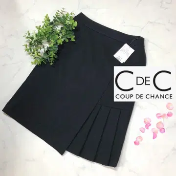 [ 미사용 ] 쿠 드 샹스 블랙 울 스커트 36