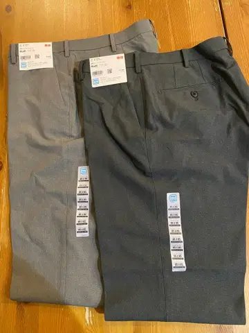 UNIQLO 감동 팬츠 2개 세트 그레이 다크 그레이 85x85