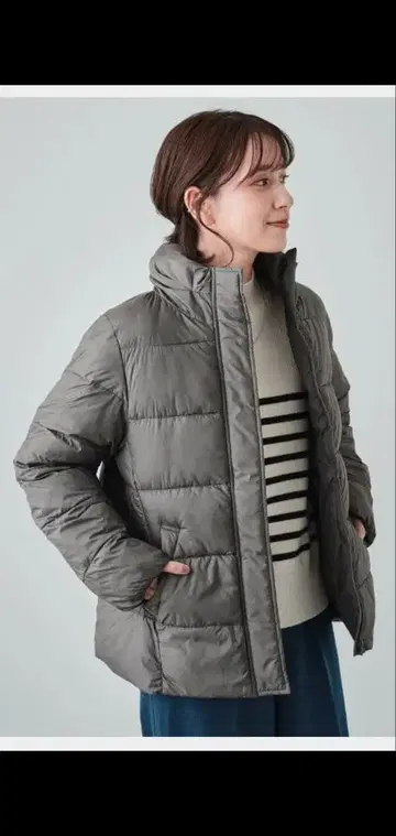 슈라루 자켓 코트 드레스 이카 오파크 클립 GU