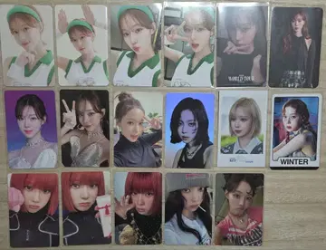 윈터 WINTER 트레이딩 카드 17장 세트 aespa