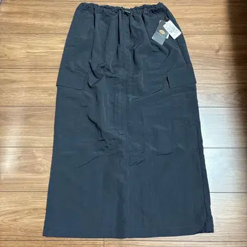 [ 새상품 ] Dickies 디키즈 나일론 롱 스커트 L 블랙